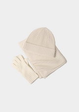 PURE EXTRA-FINE MERINO WOOL WINTERTIME ESSENTIALS - IVORY